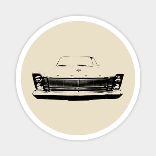 Ford Galaxie 1960s American classic car monoblock black Magnet